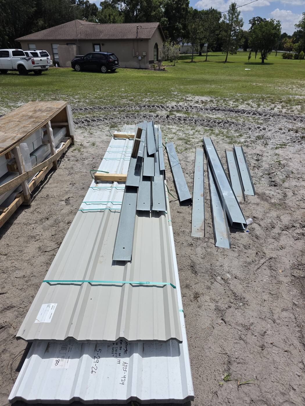 Cold-formed steel components, delivered to site