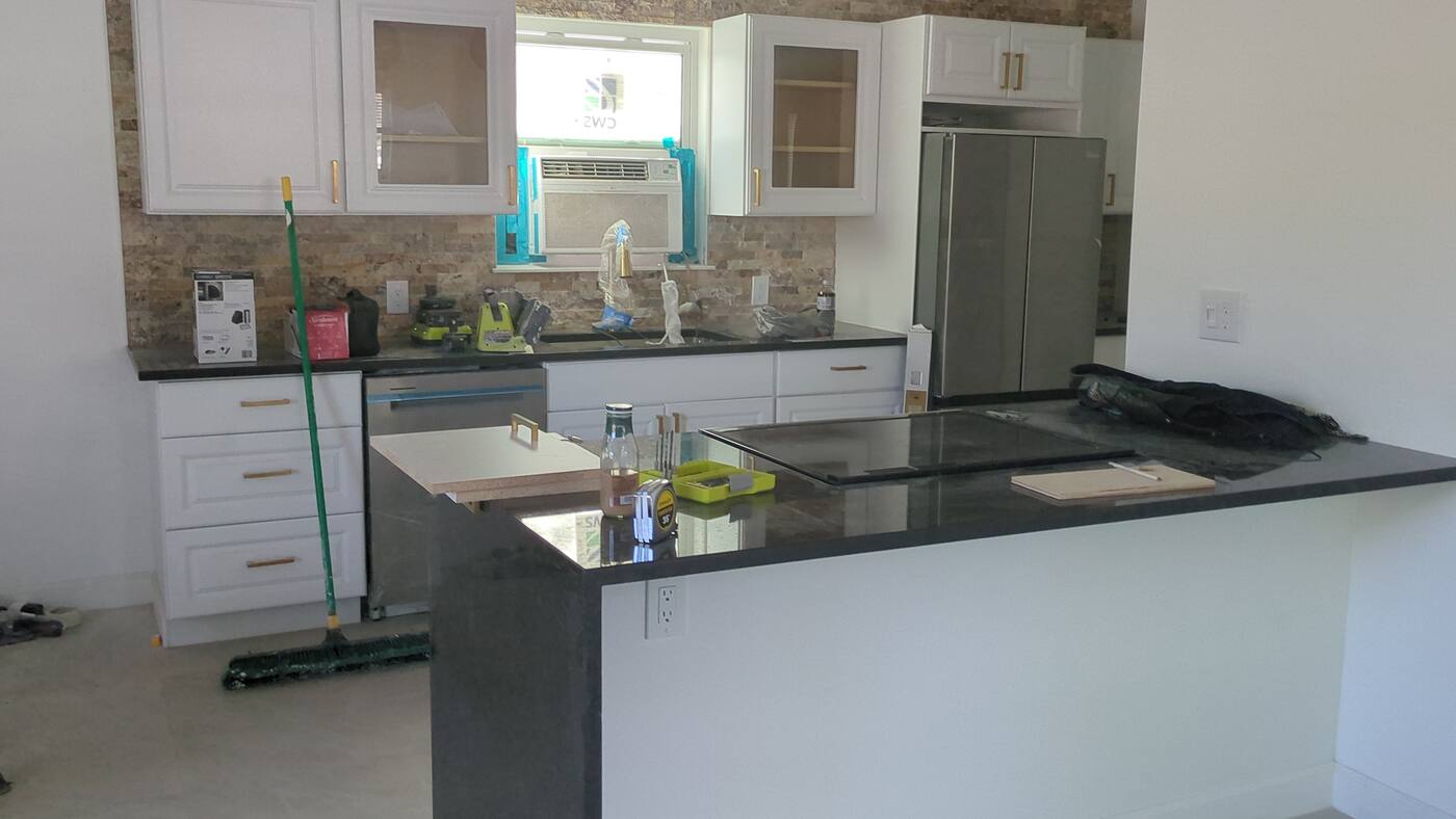 Finished interior — kitchen