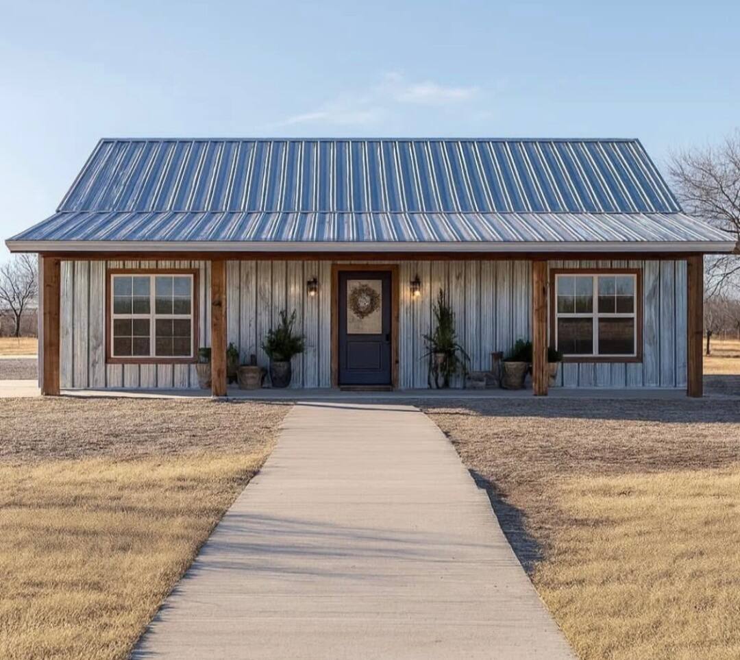Finished steel home