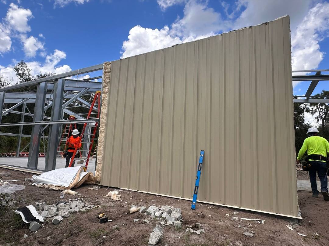 Wall sheeting installation