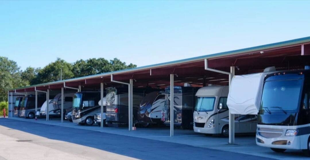 RV storage canopy