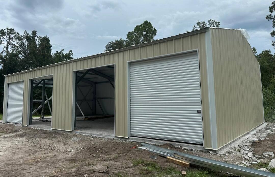 Finished metal building